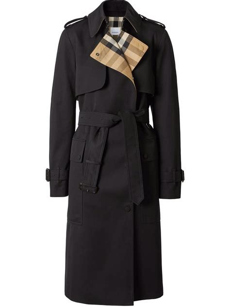 burberry inner lining|Burberry long gabardine coat.